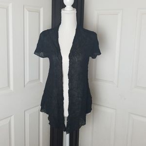 Eileen Fisher Petite Scrunched Italian Yarn Top